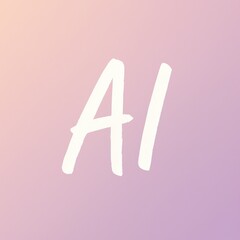 Poster - The fusion of 'AI' stands out in a gentle gradient backdrop, portraying the essence of innovation and intelligent technology, with a soft, inspiring aura.