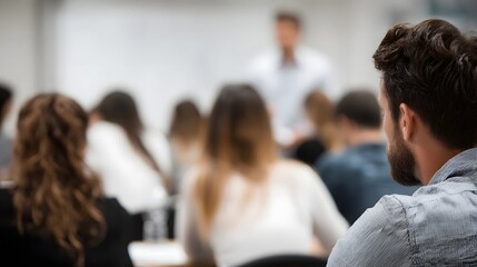 Poster - Financial literacy workshop in a classroom setting