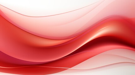 Poster - Red wave with white background. The red wave is flowing and has a sense of movement