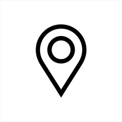 Poster - A location pin is isolated on white background