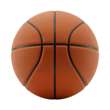 Classic Orange Basketball with Textured Surface Against White Background, Symbolizing Energy, Athleticism, and Timeless Sport Culture.