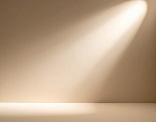 Aufkleber - Beige Textured Background with Soft Lighting and Subtle Shadow