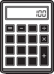 Fototapete - Calculator icon set vector illustration for web and mobile design