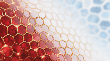 Wall Mural - abstract technology white background. earth network with glowing nodes and net lines business connec