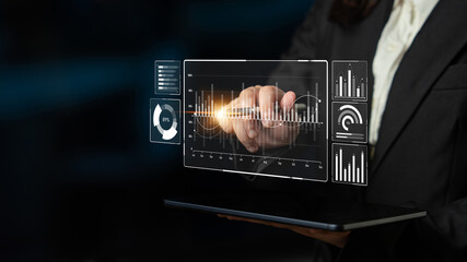 Poster - Big data and analytics support real-time insights, predictive modeling, and data-driven decisions for business intelligence and growth. Latch