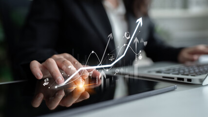 Poster - Strategic business planning drives growth, expansion, and innovation using metrics and roadmaps to ensure success in the future. Latch