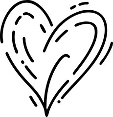 Poster - Abstract Heart Line Art A Modern and Minimalist Design Featuring Flowing Lines That Capture the Essence of Emotion and Connection in a Unique Way