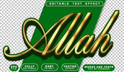 Poster -  Islamic Religion Muslim Faith Worship Spiritual Editable Vector Text File