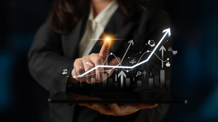 Poster - Strategic business planning drives growth, expansion, and innovation using metrics and roadmaps to ensure success in the future. Latch