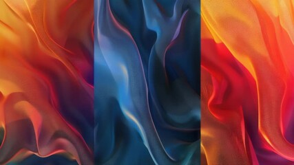 Aufkleber - Four different colored fabric textures, suitable for design and illustration projects