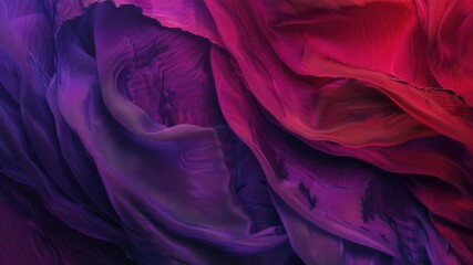 Aufkleber - A detailed view of woven fabric with vibrant red and purple colors