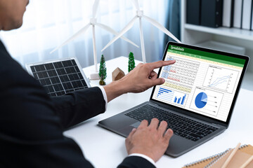 Poster - Spreadsheet document information financial startup concept. data and graphs in spreadsheet documents for online analysis project dashboard accounting digital brisk