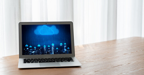 Poster - Cloud computing software for modish remote work and personal data storage