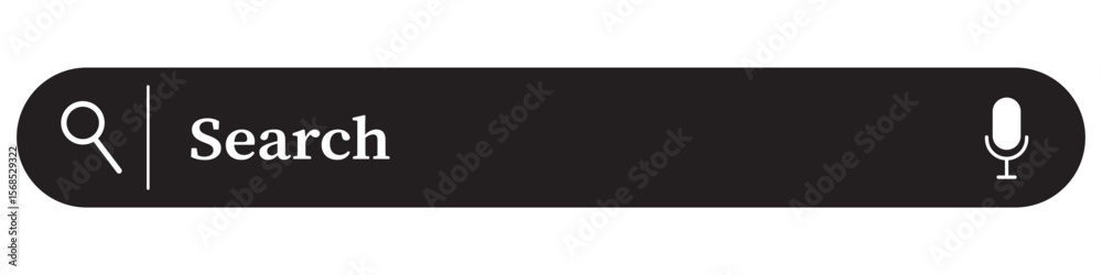 Search here. Search bar for ui. Search bar vector icons in flat design ...