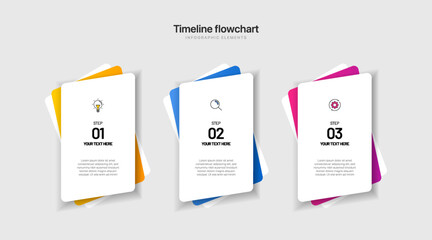 Aufkleber - Timeline infographic design with 4 options or steps. Infographics for business concept. Can be used for presentations workflow layout, banner, process, diagram, flow chart, info graph, annual report.
