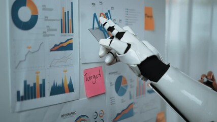Poster - Professionals use AI-powered insights to evaluate business data, refine marketing strategies, and create long-term research-based planning models. Noogenesis AI