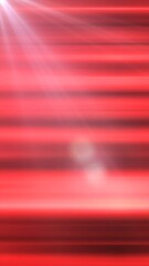 Poster - Bright red abstract background with horizontal light beams, lens flare effects, and dynamic glowing streaks