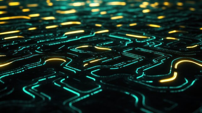 Abstract circuit board pattern