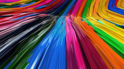 Fototapete - Multicolor striped abstract background in vibrant spectrum tones for dynamic visual impact