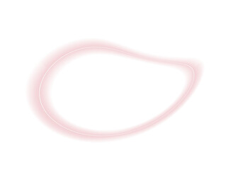 Wall Mural - Abstract Neon Pink Frame on Transparent Background - Modern Shape Design