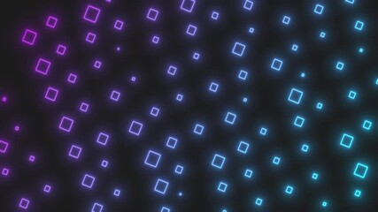 Blue binary code background with technology and internet symbols