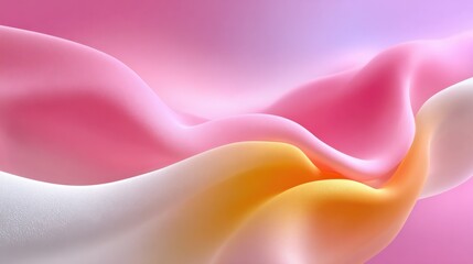 Poster - Abstract smooth flowing pastel colored background with soft gradients and gentle curves ideal for artistic, design, or creative projects