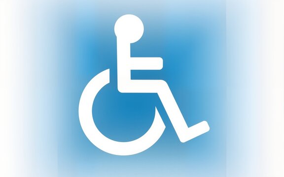 handicapped access sign or symbol flat icon. High quality