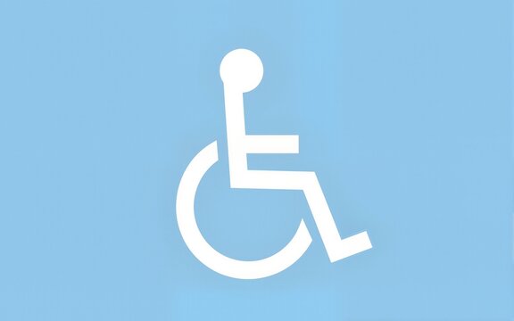 handicapped access sign or symbol flat icon. High quality