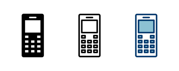 Poster - Phone icon vector isolated on white background. Phone vector icon. Mobile phone. Telephone icon. Cellphone