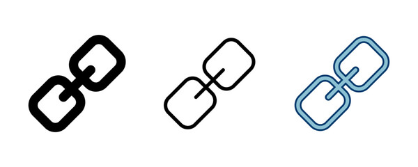 Poster - External link symbol icon vector. Link icon isolated on white background. Link vector icon. Hyperlink chain symbol