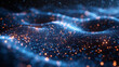 © Siti - Abstract digital wave of glowing particles.
