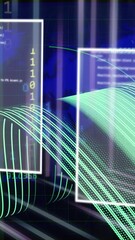 Poster - Animation of binary coding and data processing over network of connections