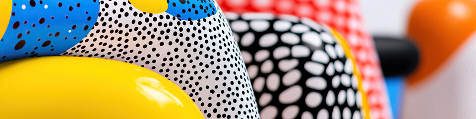 Poster - Close-up of Multicolored Patterned Objects
