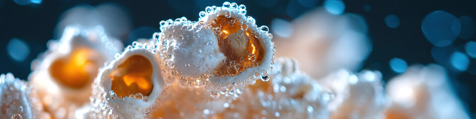 Poster - Water-Submerged Popcorn Kernels with Adherent Water Droplets