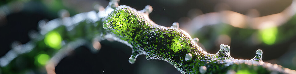 Poster - Digital Rendering of Bioluminescent Amorphous Structure