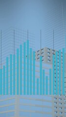 Poster - Animation of graphs over office buildings