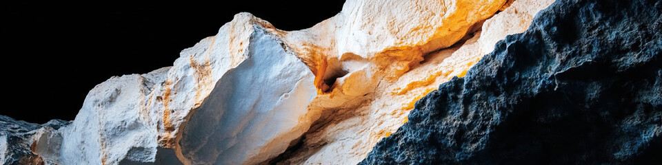 Poster - Close-up of Light and Dark Rock Formation