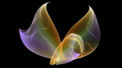 Poster - Abstract design with flowing, colorful lines.