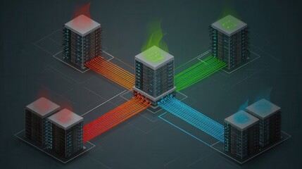Aufkleber - Network connectivity between multiple data centers.