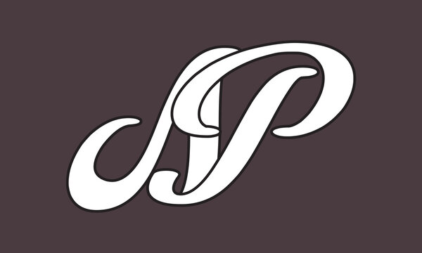 NP or PN creative fashion  logo design.