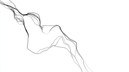 Poster - Abstract design of interwoven lines.