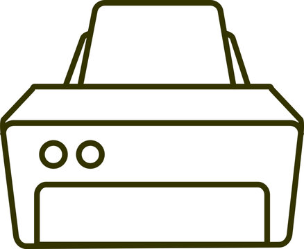 Outline Printer Icon