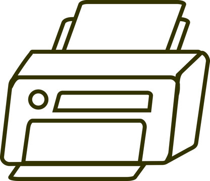Outline Printer Icon