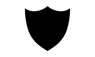Fototapete - Collection of shield silhouettes vector