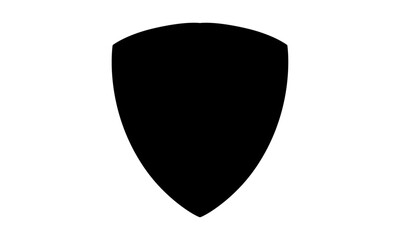 Fototapete - Collection of shield silhouettes vector