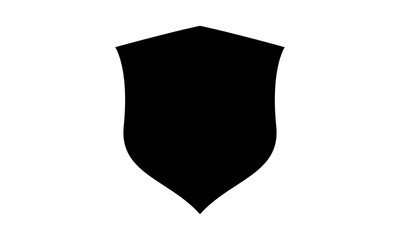Fototapete - Collection of shield silhouettes vector