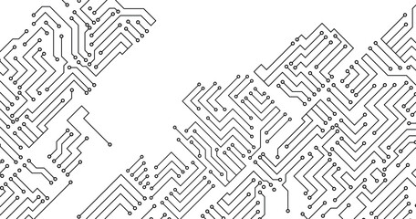 Poster - High tech technology geometric stock illustration. 