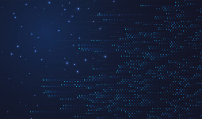Poster - Abstract big data code representation. Modern high-tech data background. Graphic concept for your design