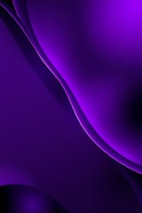 Poster - Abstract purple waves with glowing edges create a dynamic backdrop