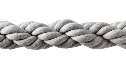 Fototapete - Braided Rope Texture: An close-up image of a sturdy braided rope, highlighting its textured surface and the intricate pattern of interwoven strands. 